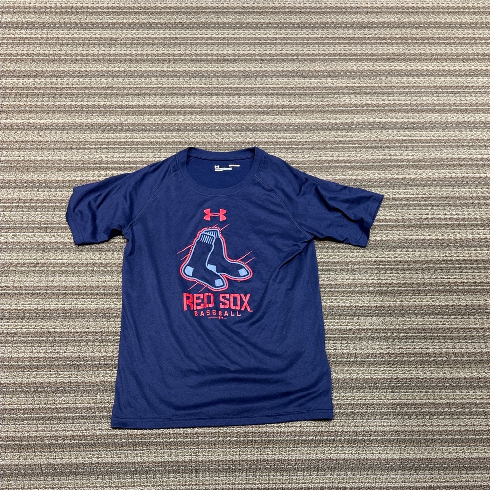 Under Armour Navy Red Sox Graphic Performance Tee
